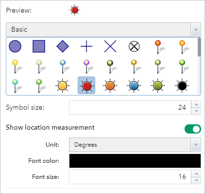 Picture point symbol editor